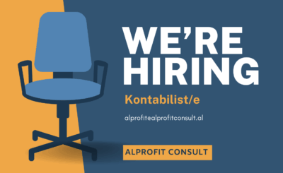 Njoftim për vend të lirë pune – Accountant (Kontabilist/e) në AlProfit Consult, me ose pa eksperiencë pune
