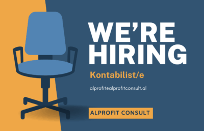 Njoftim për vend të lirë pune – Accountant (Kontabilist/e) në AlProfit Consult, me ose pa eksperiencë pune