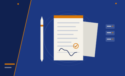 Pen-signed employment contract and monthly payroll, an illustration for hiring the first employee.